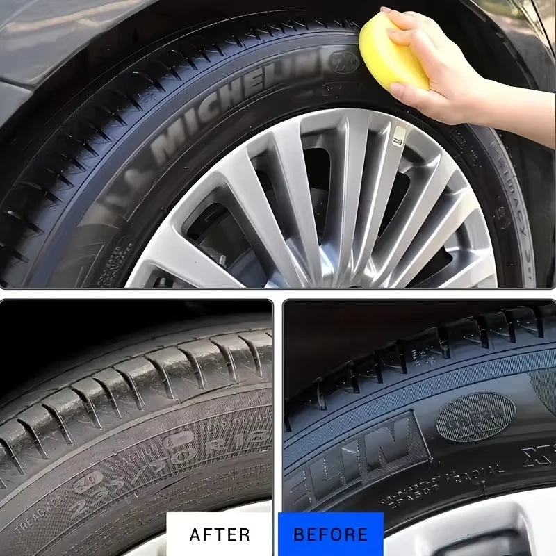 Universal Plastic Rubber Repair Cream - Interior Car Renewal, Tire Gloss Maintenance, Anti-Aging and Fading Prevention