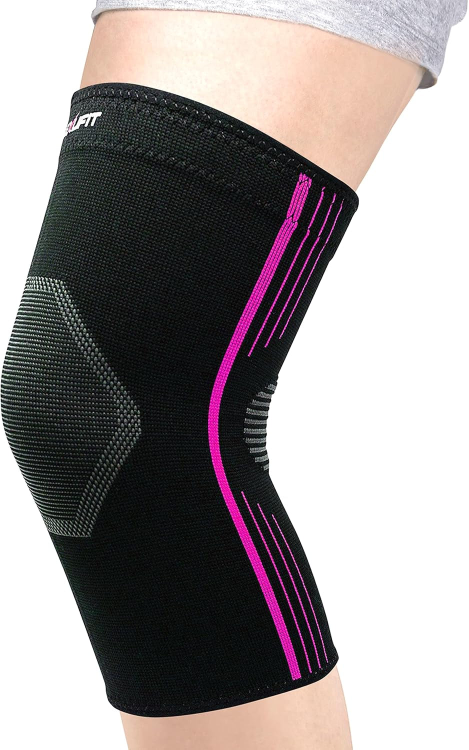 ® - Compression Knee Sleeves, Medical-Grade Knee Compression Sleeve Women and Men for Crossfit to Reduce Knee Pain In, Weightlifting, and Gym Knee Support, Orange, Small, Pack of 2